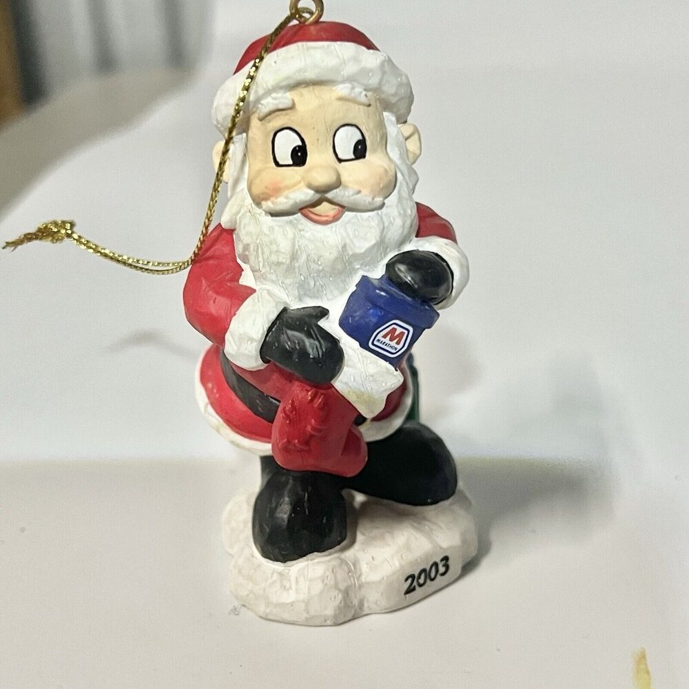 Marathon Santa Figure Christmas Ornament 2003 Holiday Home Decor